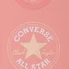 Converse Футболки Унисекс Розовые С Круглым Вырезом Умеренный Прямой Крой 10025459-A12