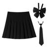 Юбка униформа JK косплей комплект из 3 предметов плиссированная юбка униформа юбка костюм мини школьная юбка 48 см 43 см лента с завязкой фотосессия косплей парк развлечений