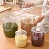 Transparent Flour Grains Storage Jar With Lid Sealed Grains Storage Box Wide Mouth Candy Cookie Jar Tea Kitchen Organizer