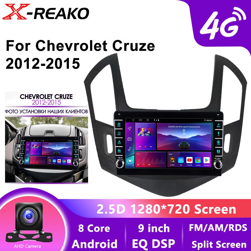 Android 12 стерео мультимедиа автомобильный Carplay Android Auto беспроводной для Chevrolet Cruze 2012-2015 FM AM WIFI радио