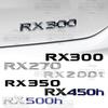 Подходит для RX300, RX350, RX500h, RX450h, RX270, RX200t Декоративные металлические наклейки-буквы на задний значок
