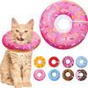 Soft Adjustable Recovery Collar Cats Post Surgery Prevent Licking Comfortable Cotton E-Collar