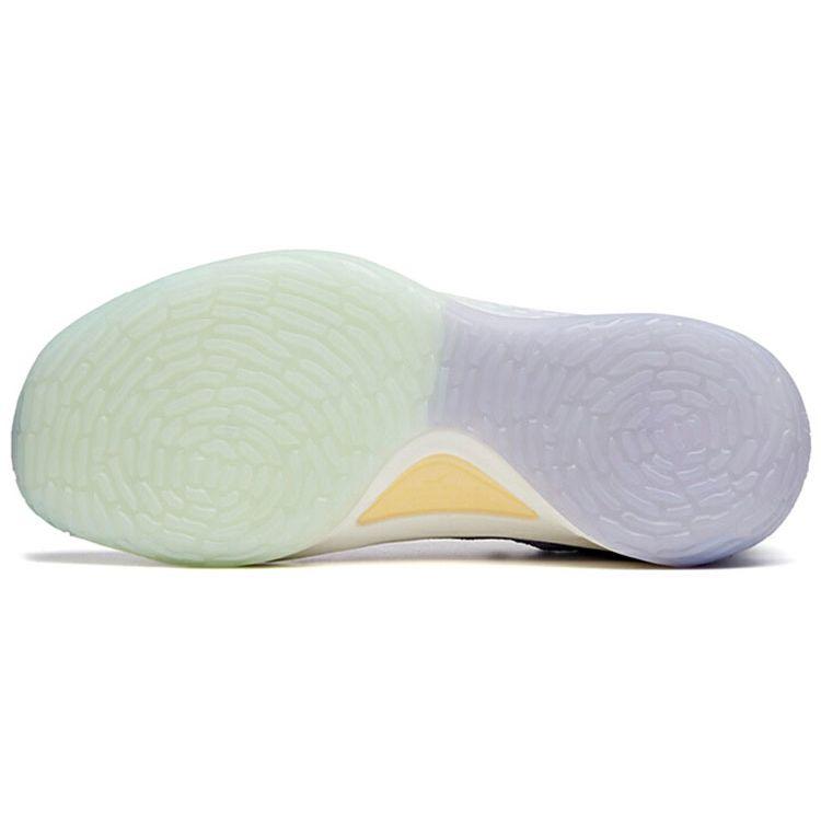 Anta KT5 Удобные амортизирующие нескользящие износостойкие баскетбольные кроссовки средней высоты мужские кроссовки фиолетовые 112021102-7