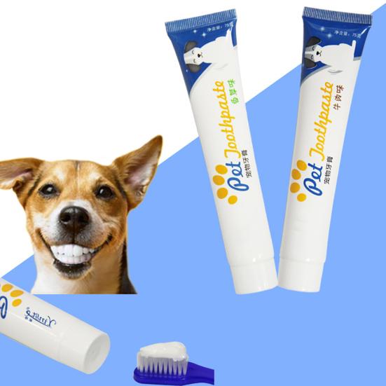 Edible Dog Puppy Cat Toothpaste Teeth Cleaning Care Oral Pet Supplies