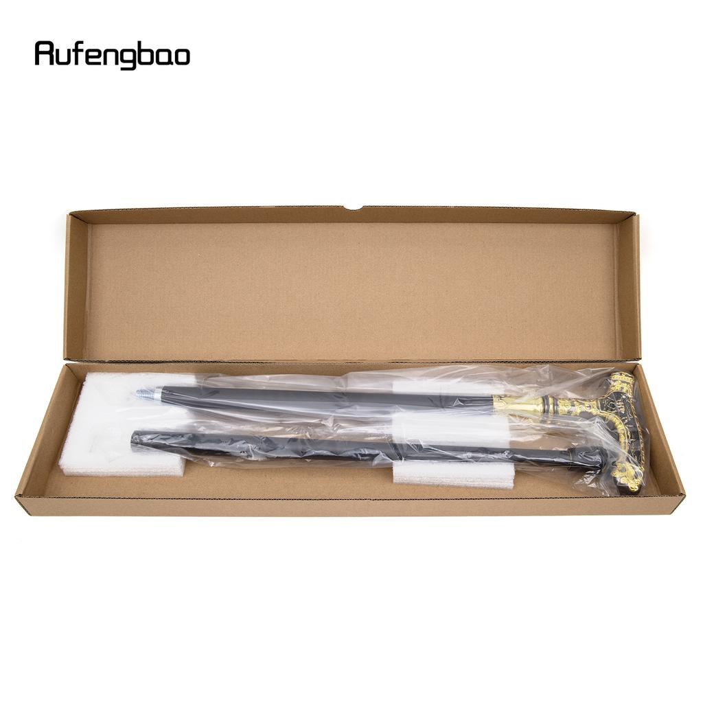 Gold Black Luxury Deer Handle Walking Cane Fashion Decorative Walking Stick Gentleman Elegant Cosplay Cane Knob Crosier 90cm