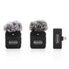 Saramonic 2.4G Ultra-compact Wireless Microphone System (2 Transmitters, 1 USB-C Output Terminal Receiver) Black Blink100-B6