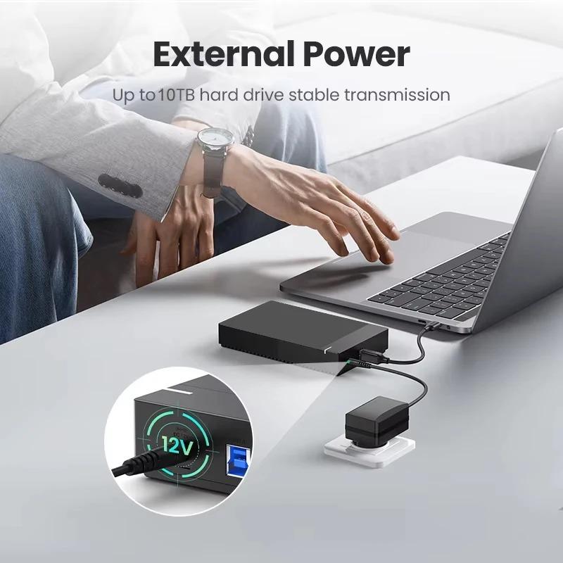 2,5/3,5-дюймовый корпус для жесткого диска USB3.0, корпус для жесткого диска SATA - USB 3.0, внешний жесткий диск, 10 ТБ, адаптер для ПК, ноутбука