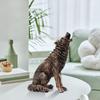 Статуэтка волка, коллекция домашнего декора, художественный орнамент, скульптура животного, статуэтка из смолы для садового шкафа