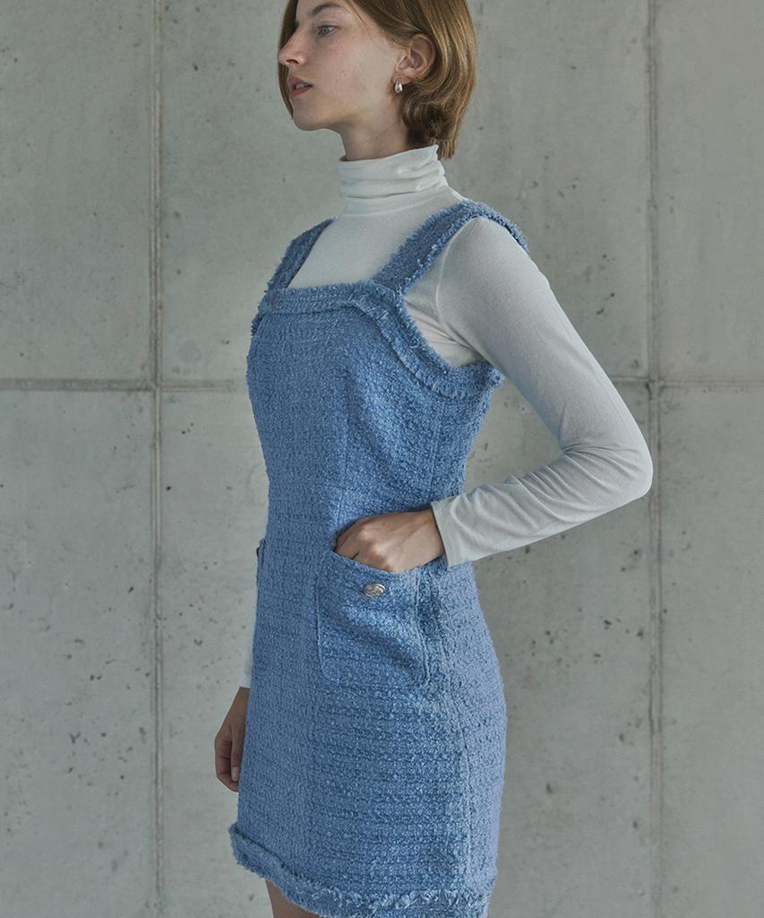 Ihr Tweed Mini Dress / Blue