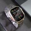 Роскошный титановый ремешок для Apple Watch 9 8 7 Ultra 2 49 45 44 42 мм Мужской металлический ремешок для iWatch7 6 5 41 38 мм 40 мм Серии se Браслет