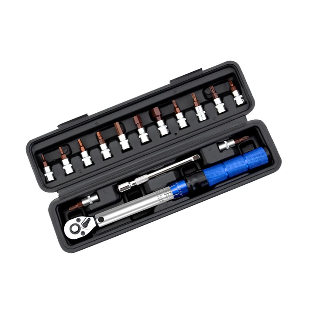 1/4-Inch Torque Wrench Dual-Direction Adjustable 72-Tooth Drive Click Torque Wrench (2-24N.m) Tool