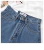 Женские джинсовые шорты А-силуэта с подвернутым краем - Летний тонкий стиль, Мода инфлюенсеров, Повседневные шорты с широкими штанинами