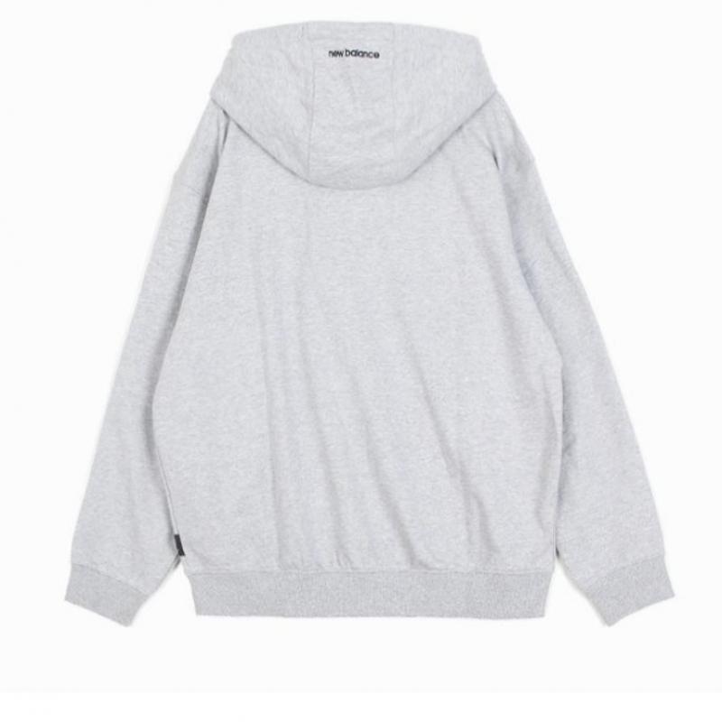 New Balance Толстовка с капюшоном Essentials Small Logo на молнии Nbmdfco103 2 типа