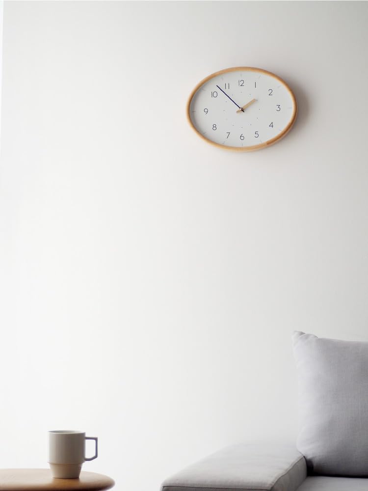 INTERFORM Puinen Silent Wall Clock, CL-4619
