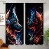 Плотные теплоизоляционные шторы Dream Starry Sky Wolf Print Curtains Детская комната Гостиная Уличные декоративные шторы