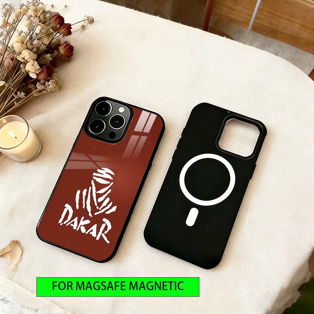 R-Rally x D-Dakar Style Phone Case For iPhone17,16,15,14,13,12,11 Plus,Pro Magnetic For Magsafe Wireless Charging