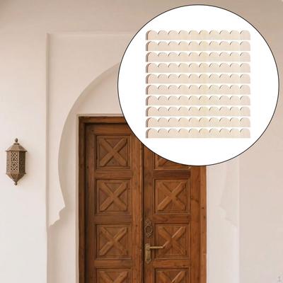 10 шт. Деревянные бордюрные отделочные молдинги, DIY поделки, милые фестончатые полоски для шкафа