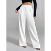 Casual Pants for Women In Spring and Autumn New High-waist Wide-leg Design Trousers