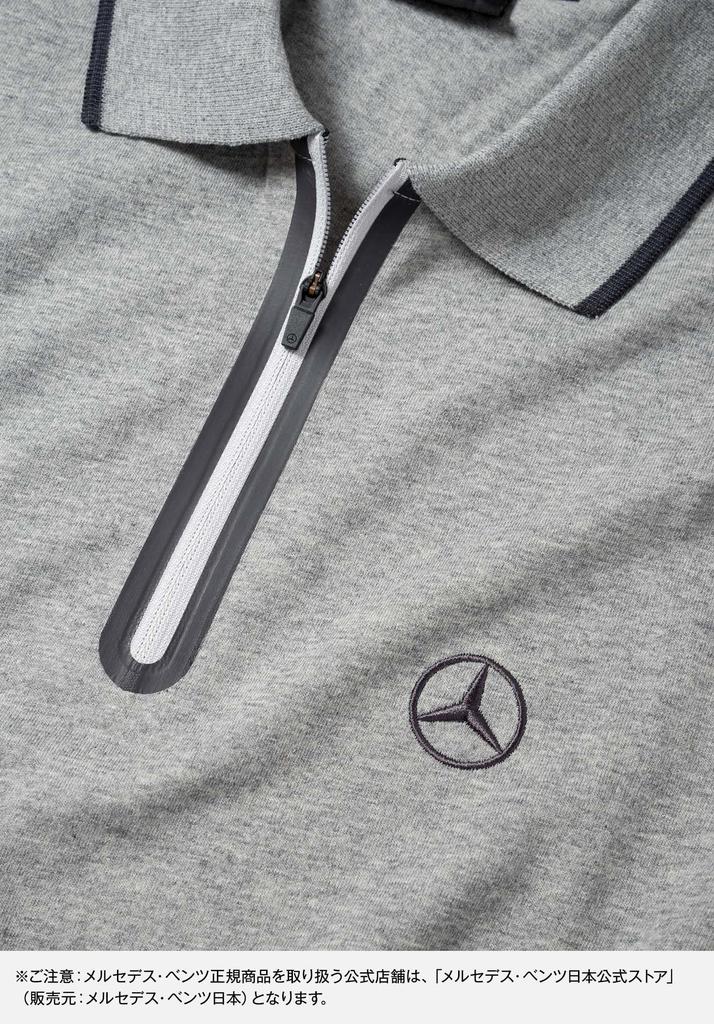 [Mercedes-Benz Collection] Genuine Men's Polo Shirt, Gray, Size S