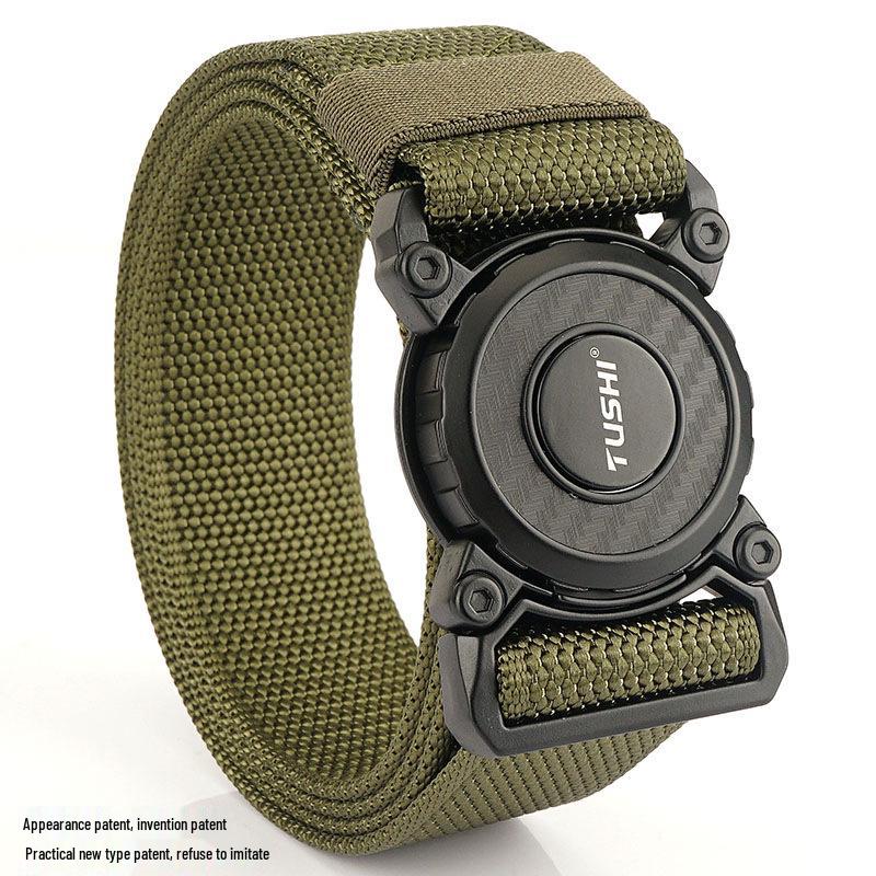 Quick-Release Nylon Tactical Belt for Workwear & Outdoor Training
