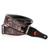 STRAPS Guitar 7cm PAISLEY Brown RightOn! Strap, Wide, 95-150cm Long, VELVET-60