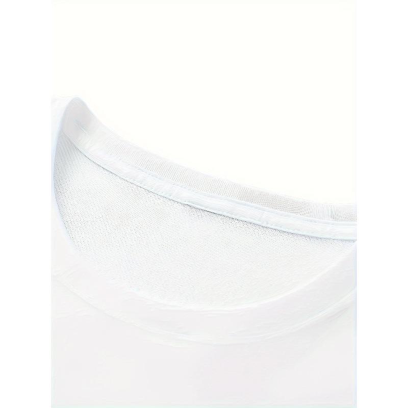 Европейские размеры Стильный мужской креативный топ LOS ANGELES с принтом букв, Повседневная футболка с коротким рукавом и круглым вырезом, Мужская одежда для лета на открытом воздухе