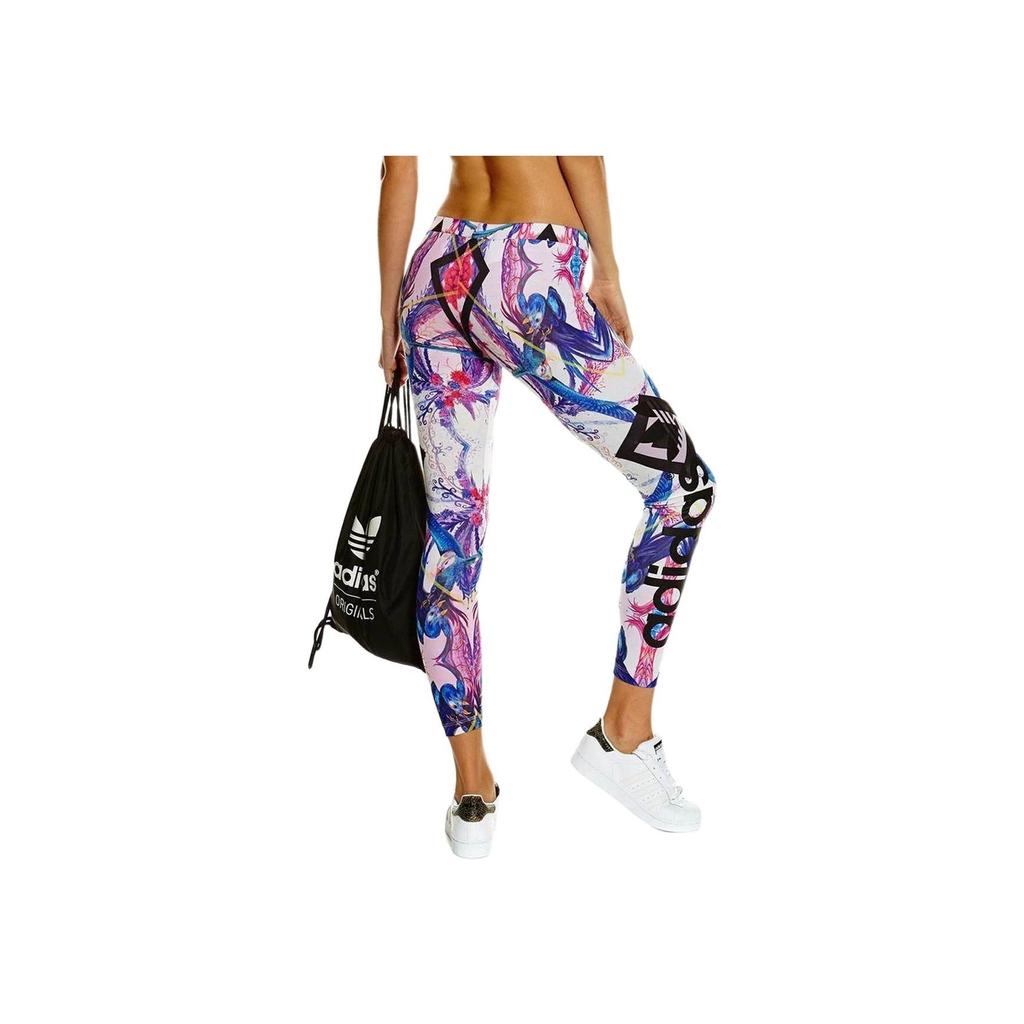 Adidas Originals Floral Fashion Soft Comfortable Leggings Women Leggings Multicolor AB1976