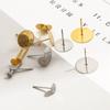 10-100 шт./лот для изготовления ювелирных изделий DIY Серьги-заглушки Серьги из материала ручной работы Популярные базовые булавки Серебристая задняя часть ушей Популярные находки Золотые шпильки для ушей