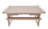 Buddhist Altar Table, Pillow Table, 45cm Wide, Offering Table with White Cloth Cover