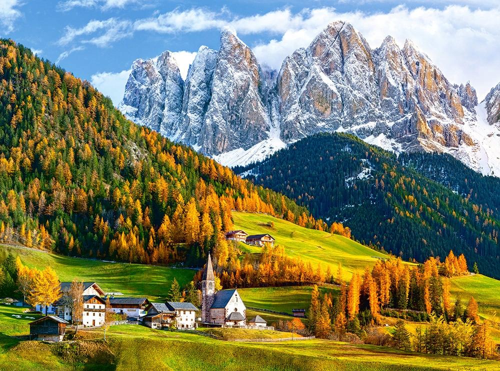 Puzzle 2000 pieces C-200610-2 Church of St. Magdalena, Dolomites