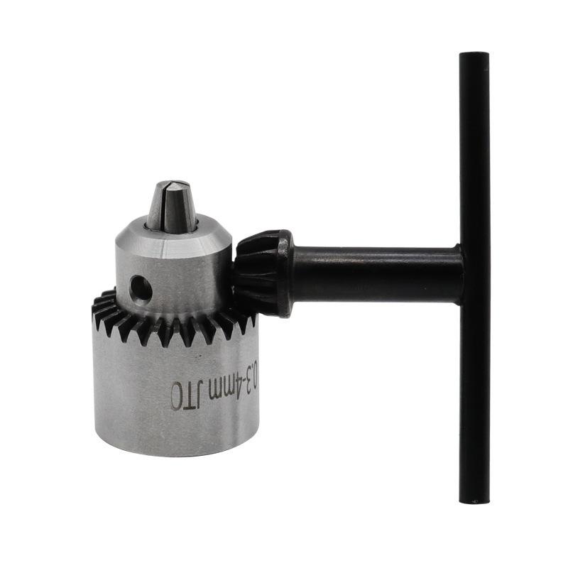 Набор мини-электродрели из 4 частей (0.3-4mm) с трехкулачковыми патронами – противоскользящая конструкция