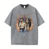 Футболка мужская Tupac 2pac All Eyez on Me Cross Винтажная стираная Хип-хоп Мода Ретро Футболка Мужская Повседневная Оверсайз Футболки