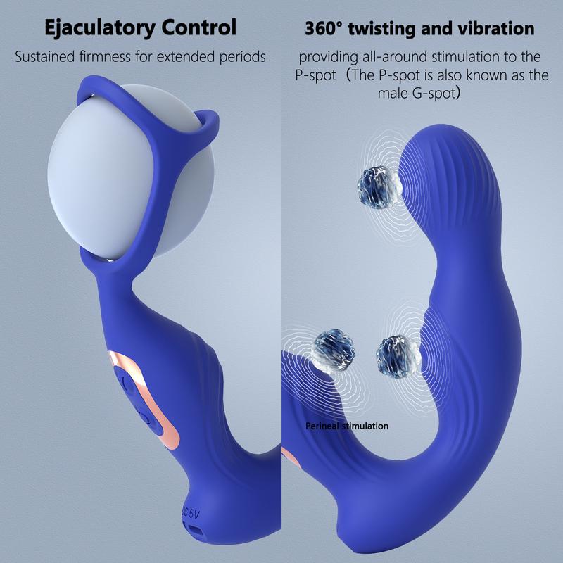 Anal Vibrator Male Sex Toys for Men Prostate Massager With Penis Ring Remote Anal Toy Adults Product Butt Plug for Women Gay