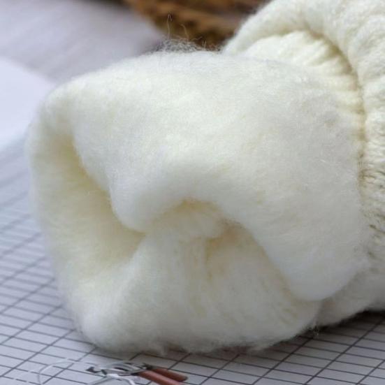 Winter Gloves for Women Elastic Touch Screen Warm Gloves Thermal Knit Fleece Lined Gloves for Cold Weather