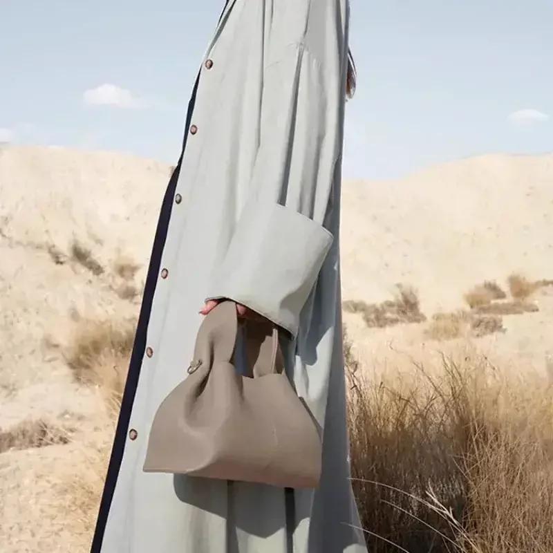 Женская модная сумка через плечо, роскошный брендовый дизайн, большая вместительная сумка-кроссбоди, однотонная плиссированная ретро-сумка