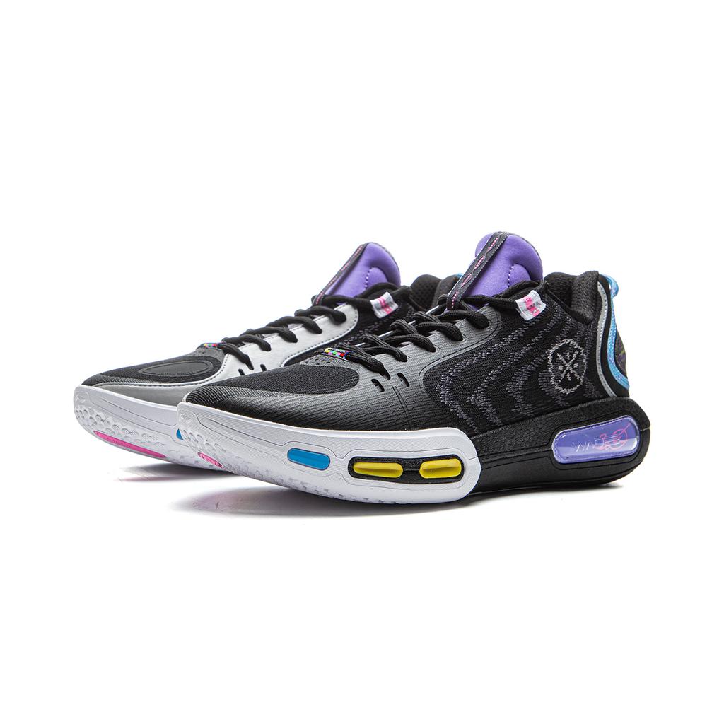 Li Ning Wade Shadow 7 Низкие Баскетбольные Кроссовки Мужские Черно-Серые ABPV011-4