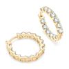 Fine Jewelry Earrings 14K Gold Filled Luxury Moissanite Pavé Setting Fashionable Hoop Earrings High-end Banquet Wedding Earrings