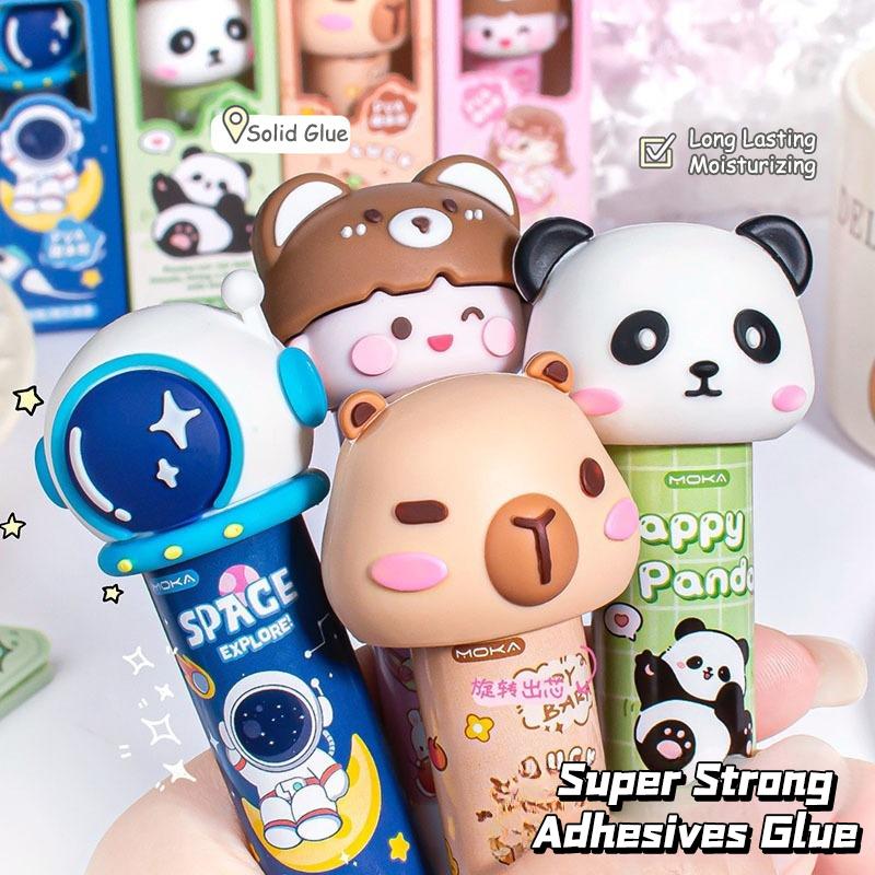 Kawaii Cartoon Capybara Solid Glue Super Strong Adhesives Glue Stick Cute Children Solid Glue Office Supplies Student Stationery