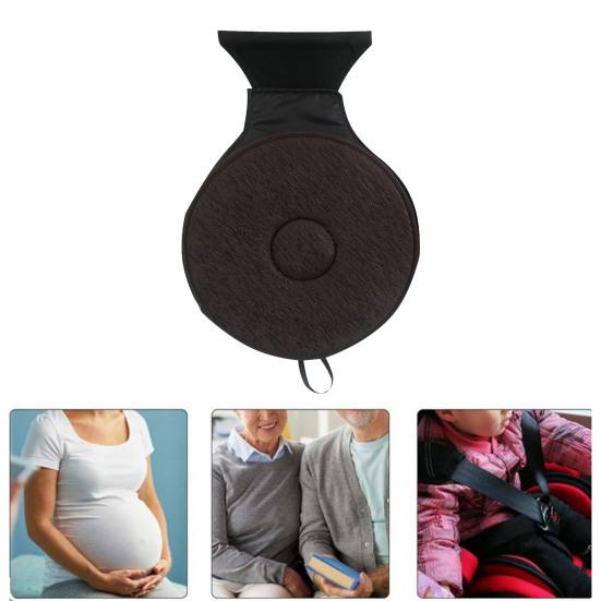 Вращающаяся подушка для автомобильного сиденья, вращающаяся на 360 градусов, портативная, с пеной памяти, противоскользящая основа, поддержка для пожилых людей