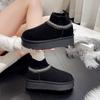 Fashion Ladies Flats Outdoors 2024 New Winter Women Snow Boots Plush Warm Non Slip Waterproof Casual Slip-on Female Ankle Boots