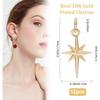 Beebeecraft 12Pcs Gold/Silver North Star Charms Polaris Star Pendants Charms with Jump Rings 10x17mm for DIY Craft Bracelet Necklace Jewelry Making