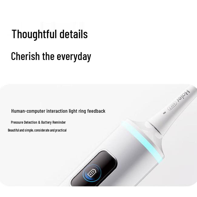 Водонепроницаемая электрическая зубная щетка Haier HT52-XSL с мягкой щетиной и магнитно-волновой вибрацией, перезаряжаемая через USB.