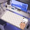 Большой Kawaii коврик для стола Игровой коврик для мыши BuBu DuDu Kawaii коврик для мыши с заблокированным краем Настольный коврик Размер для игровой клавиатуры Коврик для геймера