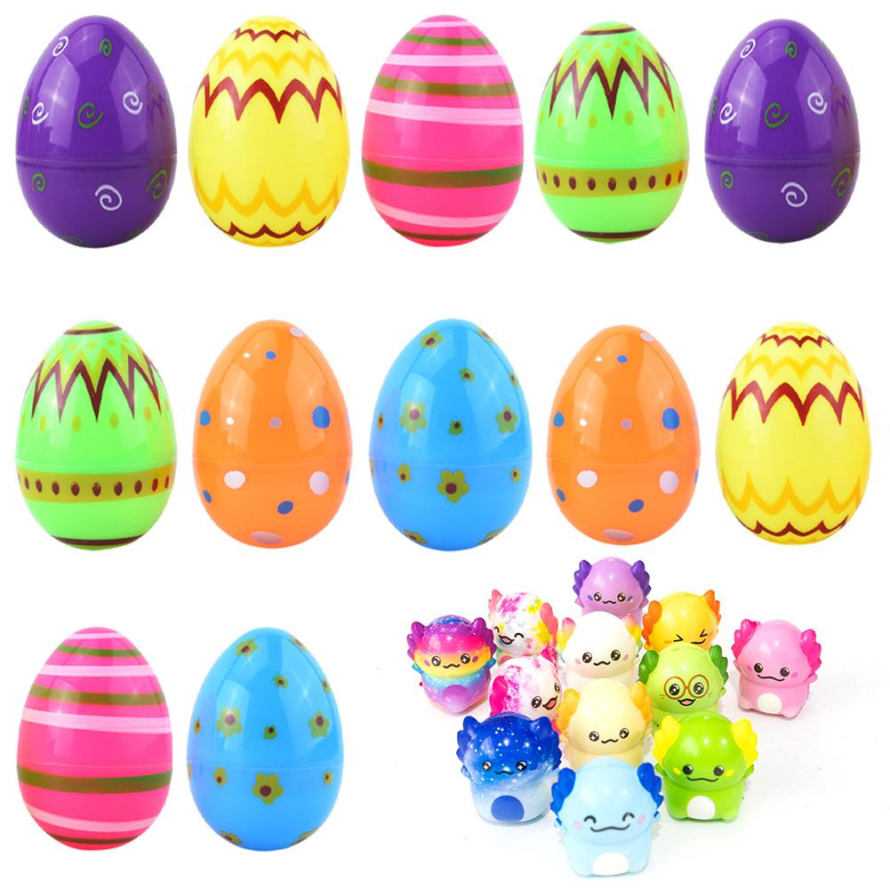 NEW Prefilled Easter Eggs with Stress Relief Toys Surprise Easter Eggs for Egg Hunt Easter Party Favors for Kids Birthday Gifts