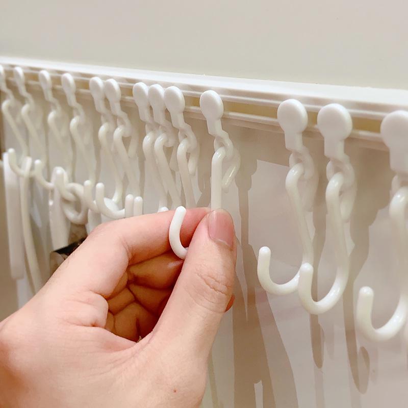 Настенный крючок для дверцы шкафа на присоске - Безударный, Съемный, Мобильный, Самоклеящийся кухонный органайзер