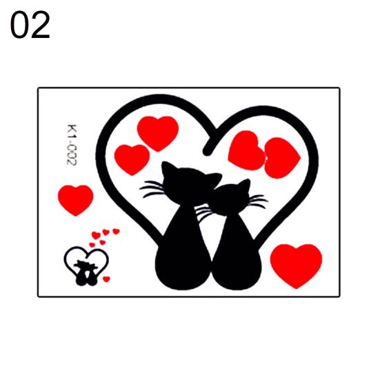 Съемный забавный кот сердце корова розетка выключатель света наклейка наклейки домашний декор стены