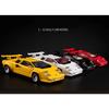 1/32 Lamborghini Countach LP5000s Сплав Модель Спортивного Автомобиля Литые Металлические Гоночные Автомобили для Трека Модель Транспортных Средств Симуляция Звук Свет Детская Игрушка Подарок