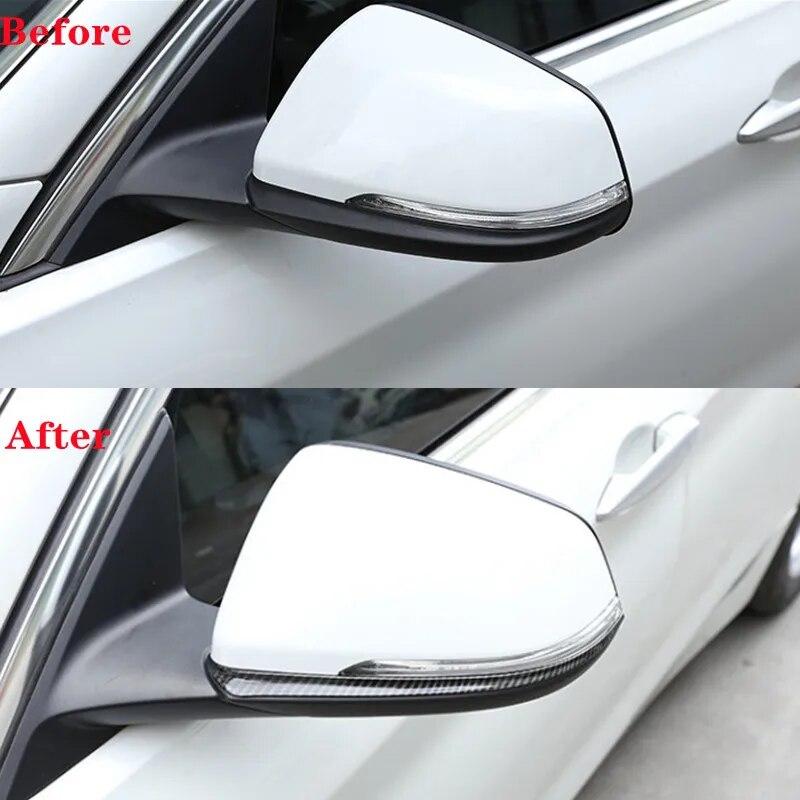 Декоративная полоса для отделки зеркала заднего вида автомобиля, подходит для BMW X1 F48 1 2 серии Active Tourer F45 F46 218i 2016-