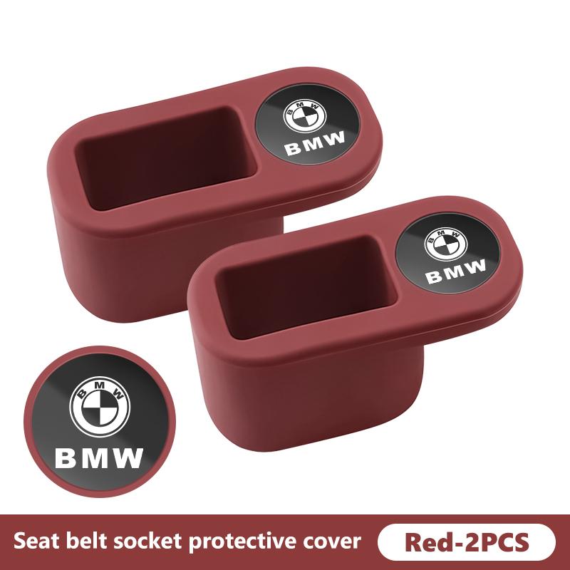 UCFF4 Universal Car Seat Belt Base Anti Scratch Cover Auto Accessories For BMW Performance X1 M3 M6 F01 F02 E34 E36 E60 F10 F20 X6