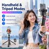 P225 Bluetooth Selfie Stick Tripod with Remote, Universal 4-Leg Phone Stand for iPhone Android, Live Streaming Video Recording